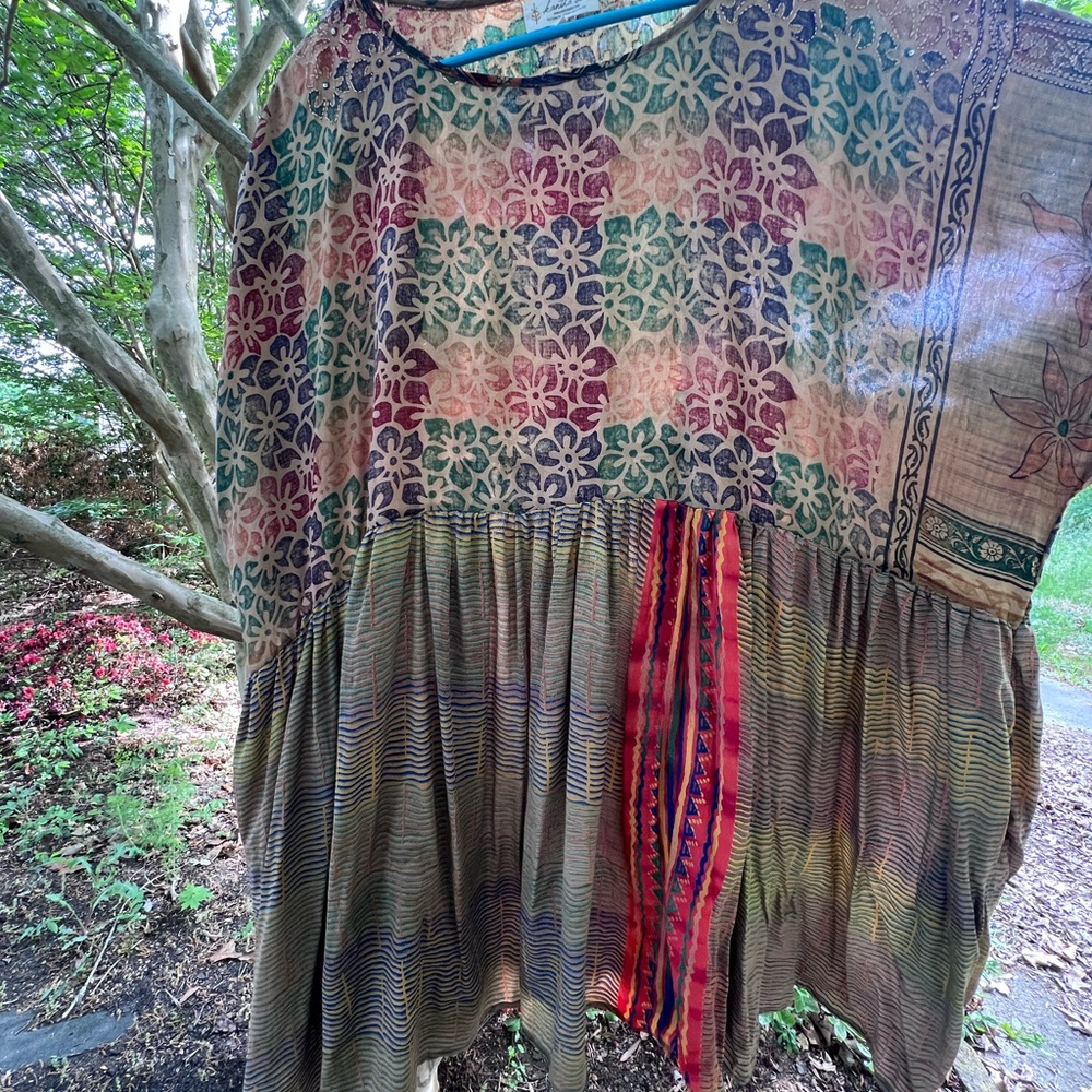 Floral Patterned Boho Dress